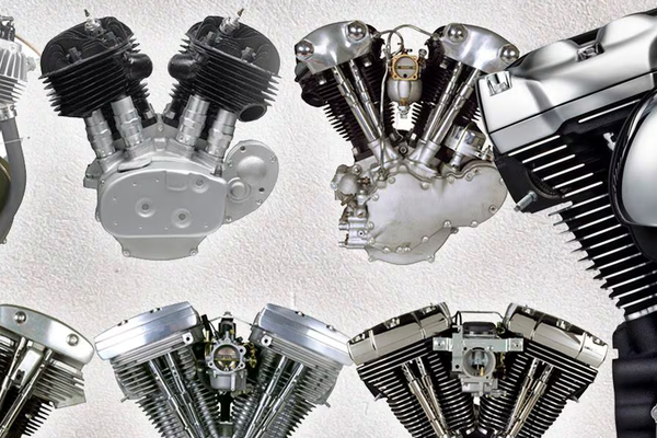What is the history of the Harley Evolution V-twin Engine