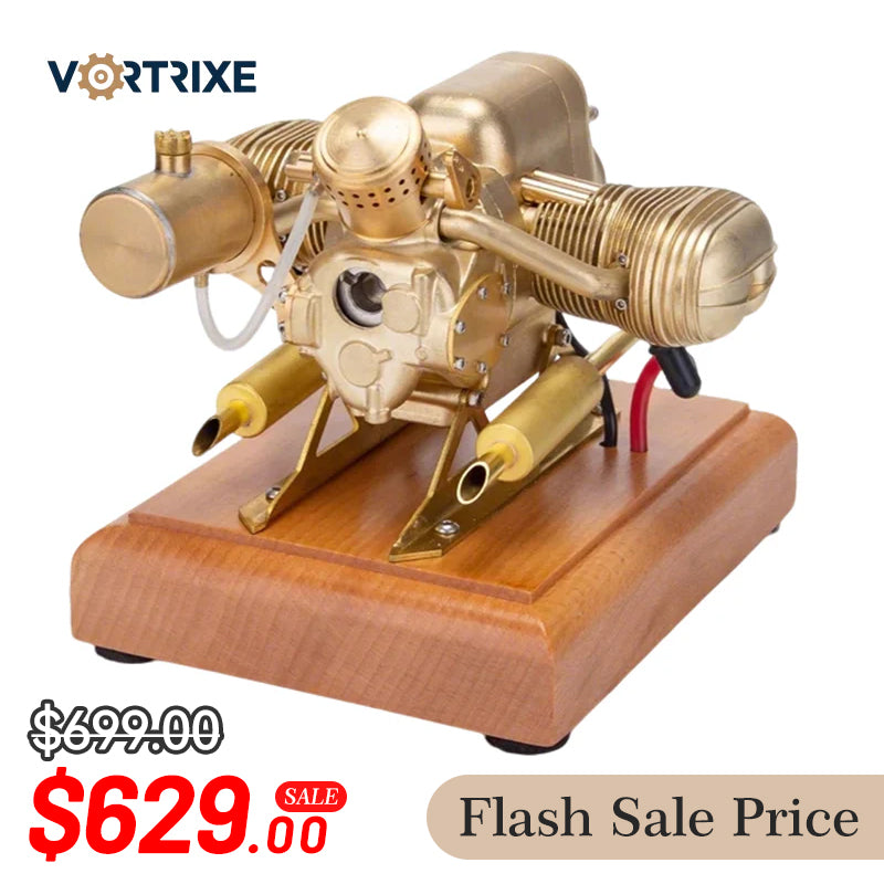 VORTRIXE & OKMO R69 Mini Motorcycle Horizontal Opposed Twin Cylinder 4 Stroke Gasoline Engine Model