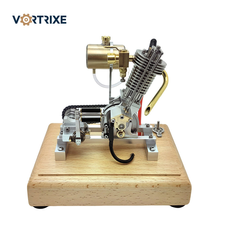 VORTRIXE Mini-Einzylinder-Motormodell aus Aluminiumlegierung