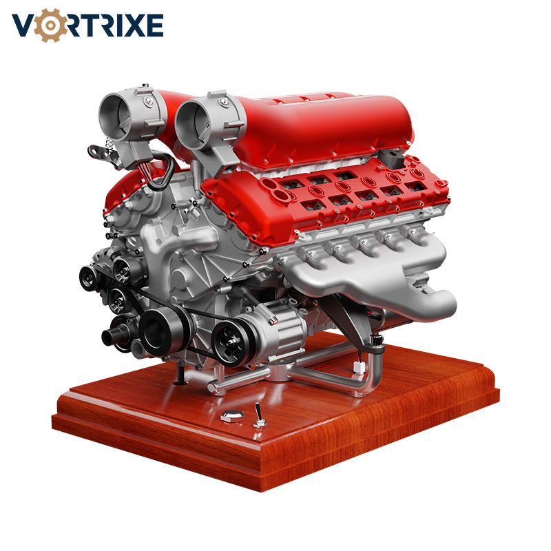 VORTRIXE & TECHING Metal V12 Engine Model Kit with Electric Drive Pre-Order Now