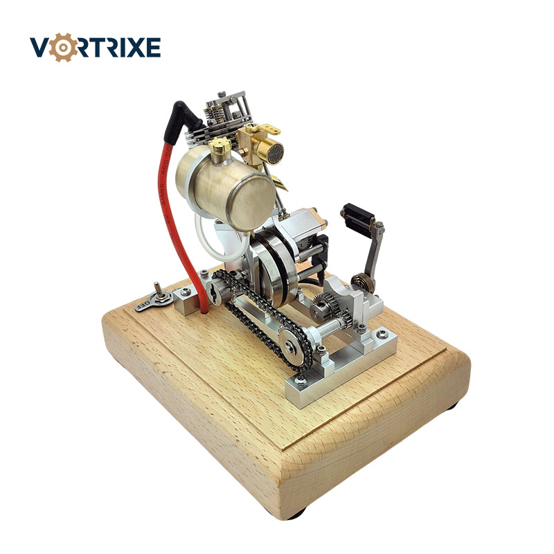 VORTRIXE Mini-Einzylinder-Motormodell aus Aluminiumlegierung