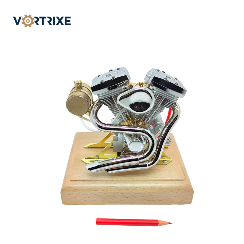 VORTRIXE V-Twin Gasoline Mini Retro Motorcycle Engine Model