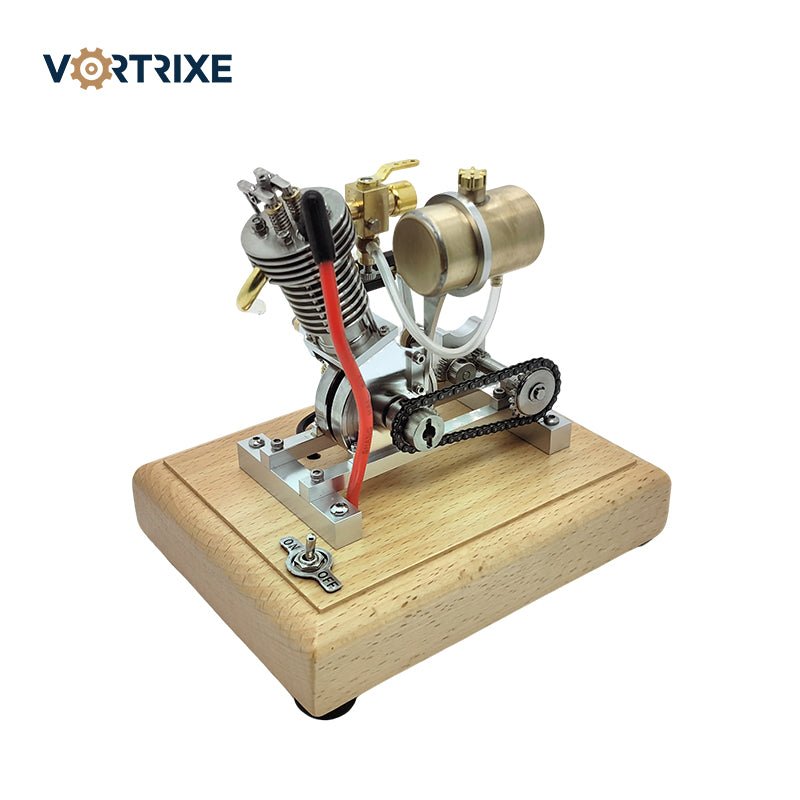 VORTRIXE Mini-Einzylinder-Motormodell aus Aluminiumlegierung