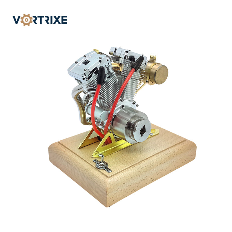 VORTRIXE V-Twin Gasoline Mini Retro Motorcycle Engine Model