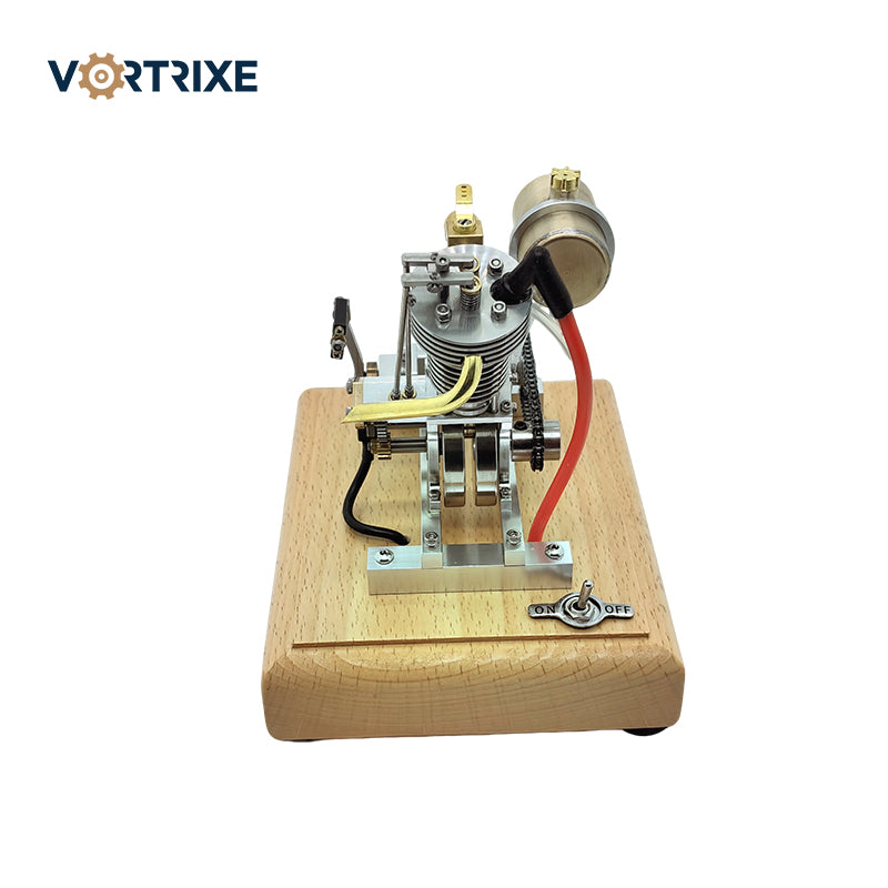 VORTRIXE Mini-Einzylinder-Motormodell aus Aluminiumlegierung