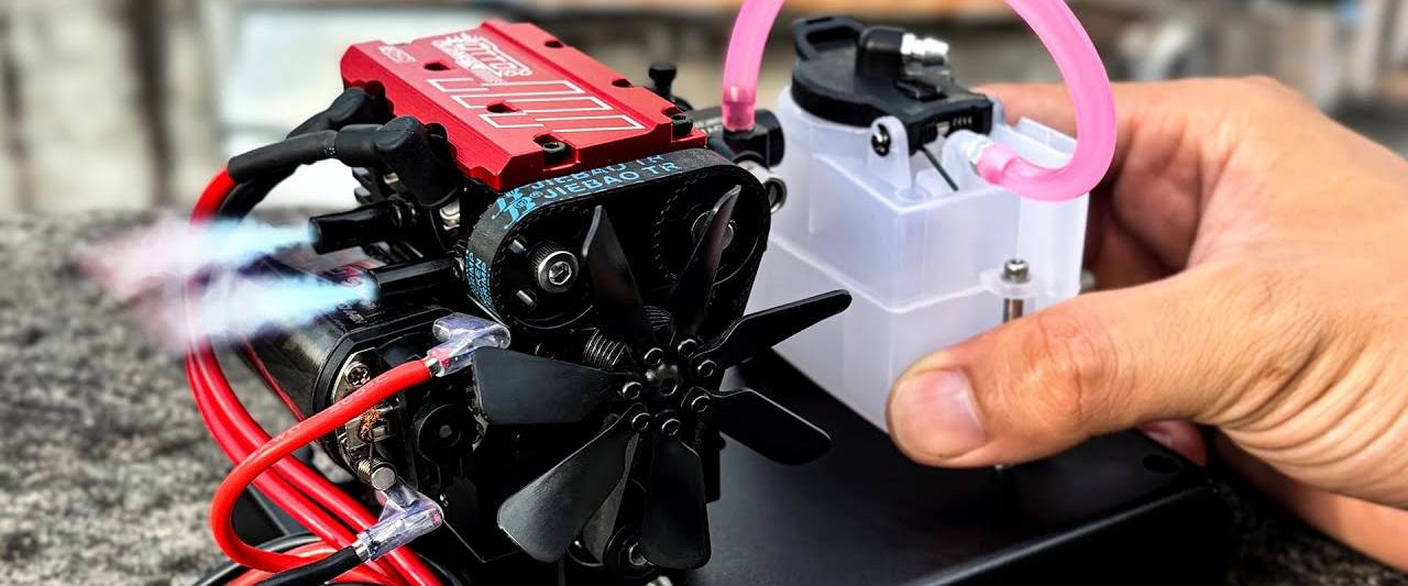 How to Build the Vortrixe FSL200 Mini Twin-Cylinder Engine Model?