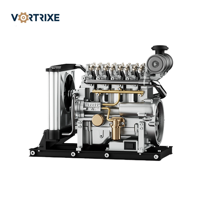 VORTRIXE &amp; TECHING L4-Dieselmotor-Modellbausatz 