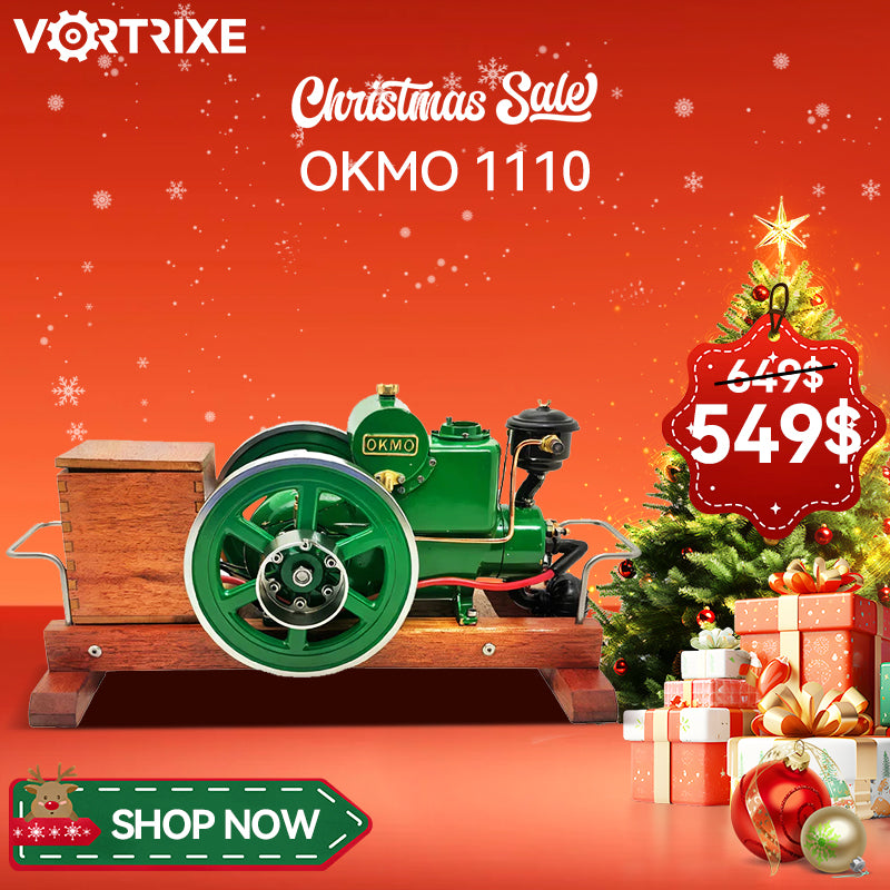 Mini-modèle éducatif de moteur à essence à refroidissement par eau VORTRIXE 