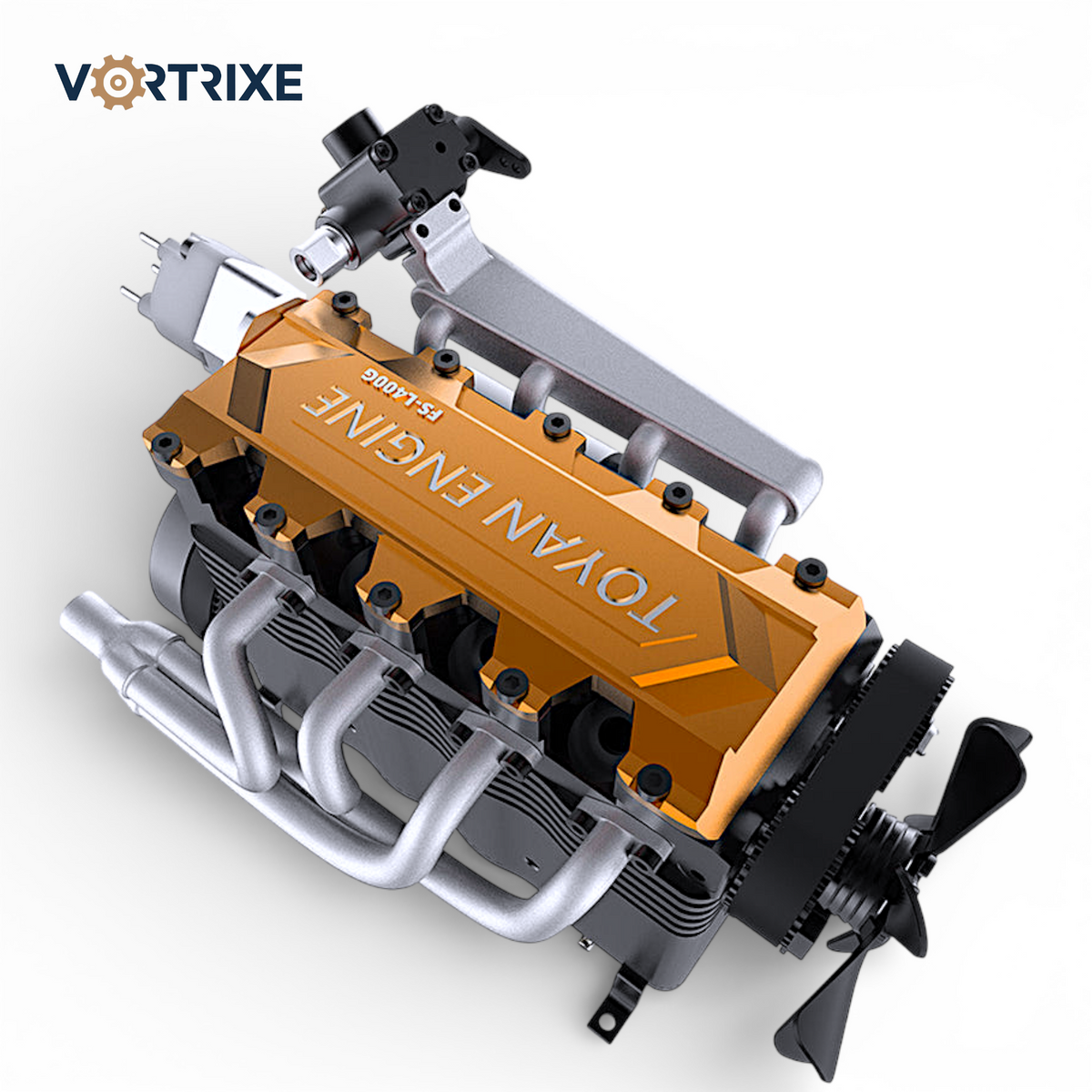 VORTRIXE &amp; TOYAN FS-L400BGC 14CC Reihenvierzylinder-Motor-Modellbausatz (Vorbestellung)