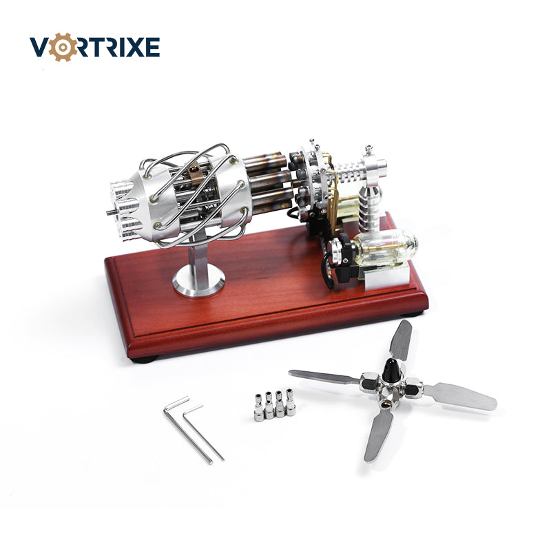 VORTRIXE 16 Cylinder Dual Fuel Bottle Hot Air Motor Generator