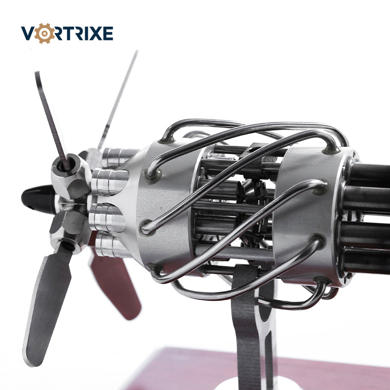 VORTRIXE 16 Cylinder Dual Fuel Bottle Hot Air Motor Generator