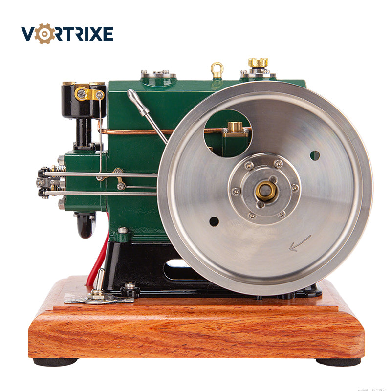 VORTRIXE 1/8 Scale 3.6CC Mini Vintage Single Cylinder Four-Stroke Gasoline Engine Model