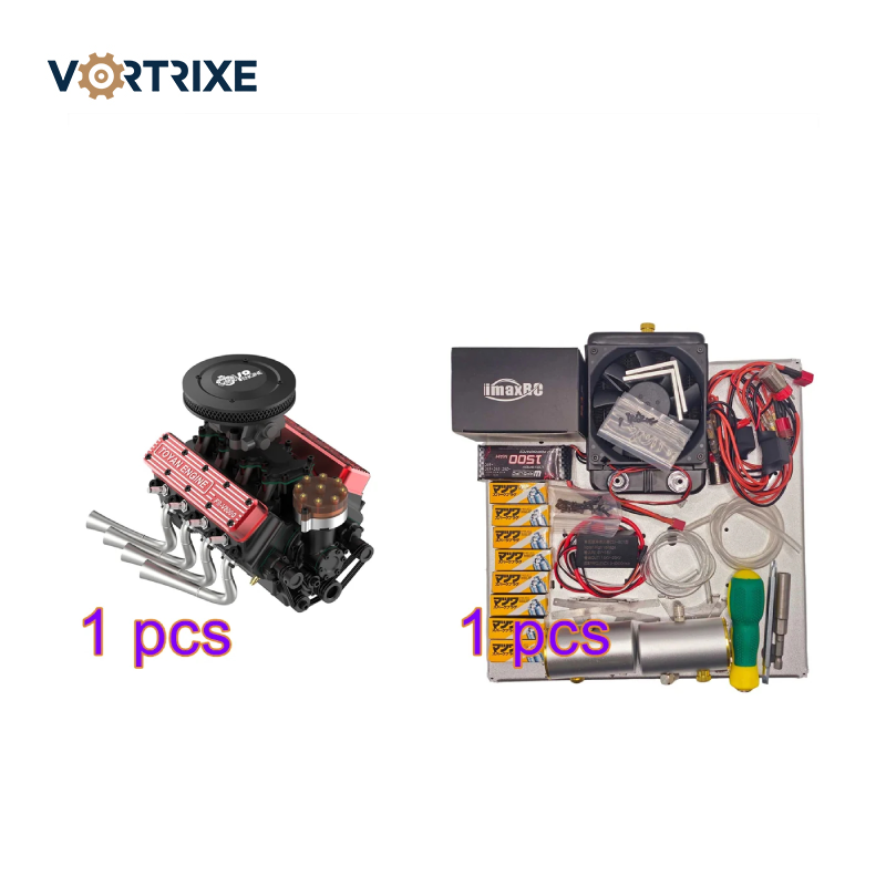 Двигатель VORTRIXE &amp; TOYAN FS-V800WGPC V8 со стартовым комплектом, подставкой и аксессуарами 
