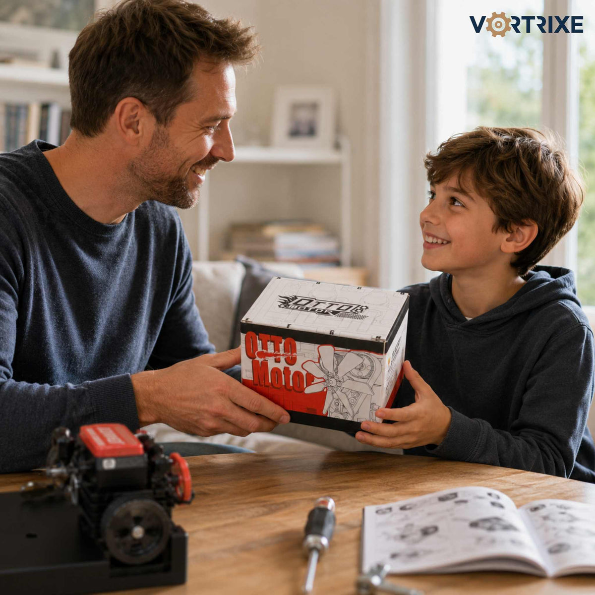 VORTRIXE & TOYAN FS-L200AC Engine 2 Cylinder 4 Stroke Engine Model Kit