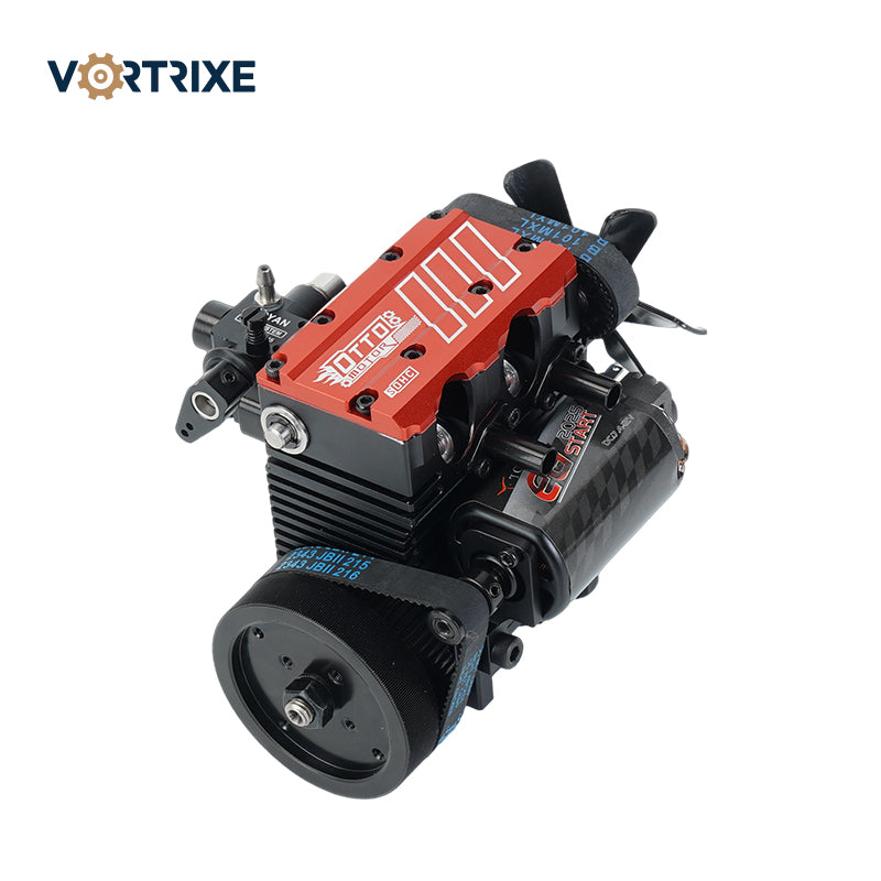 VORTRIXE & TOYAN FS-L200AC Engine 2 Cylinder 4 Stroke Engine Model Kit ...