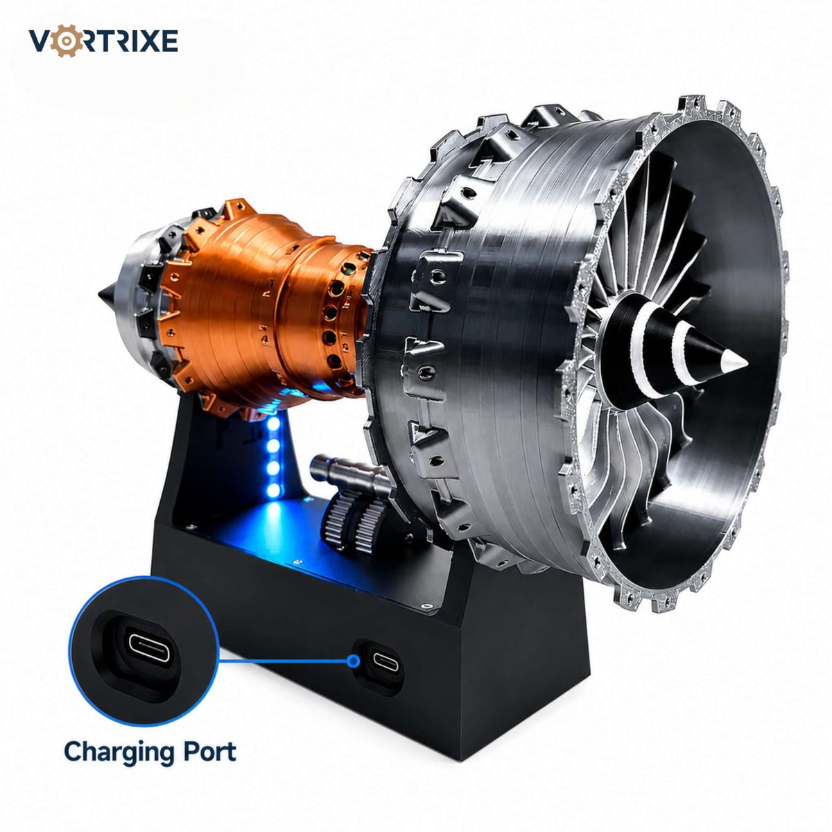 VORTRIXE TR900 Turbofan Engine Model with Magnetic Push-Rod Assembly
