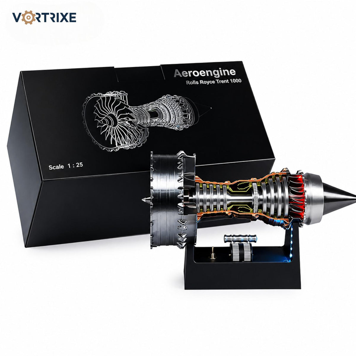 VORTRIXE TR900 Turbofan Engine Model with Magnetic Push-Rod Assembly