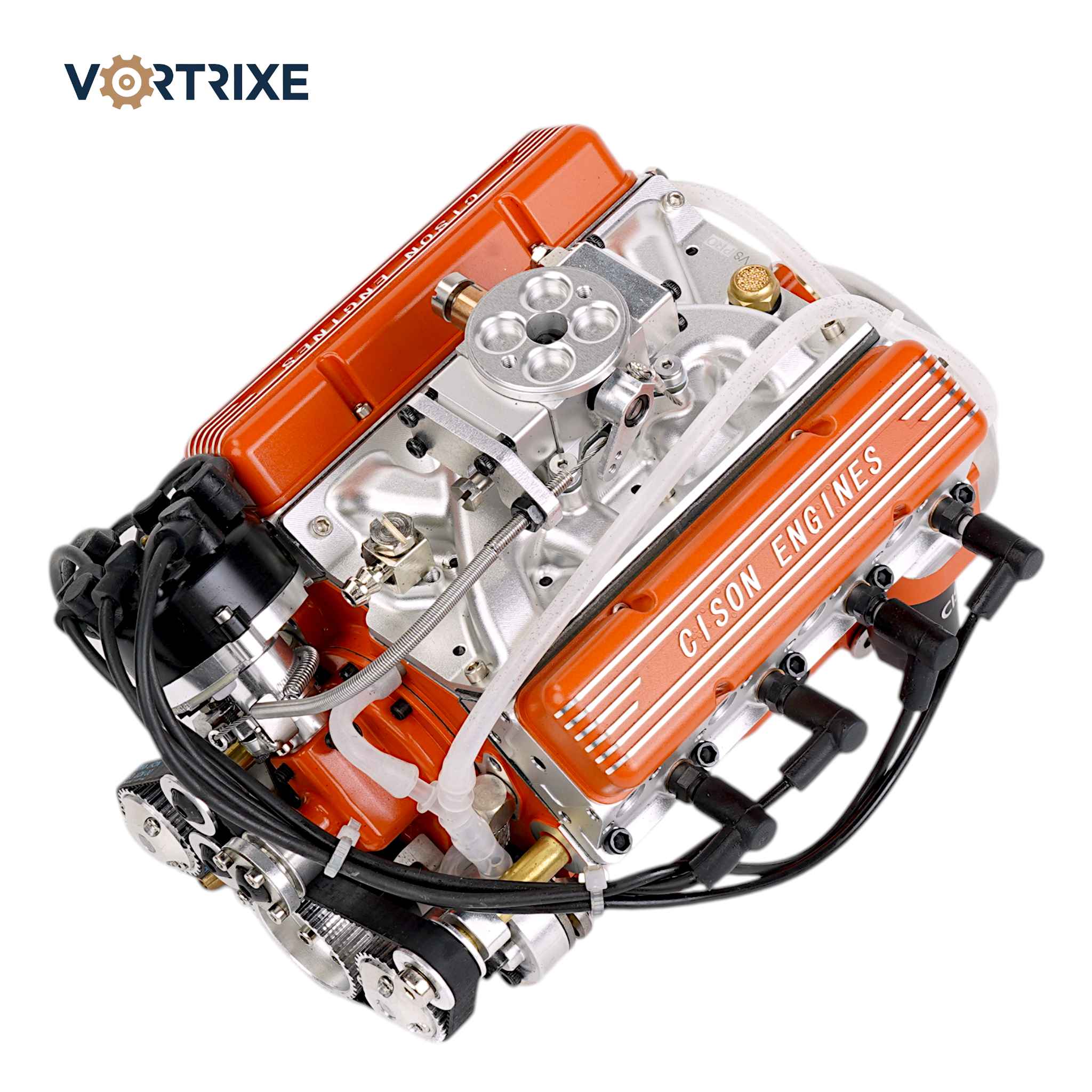 VORTRIXE & CISON 1/6 4-Stroke 44cc Water-Cooled Gasoline OHV V8