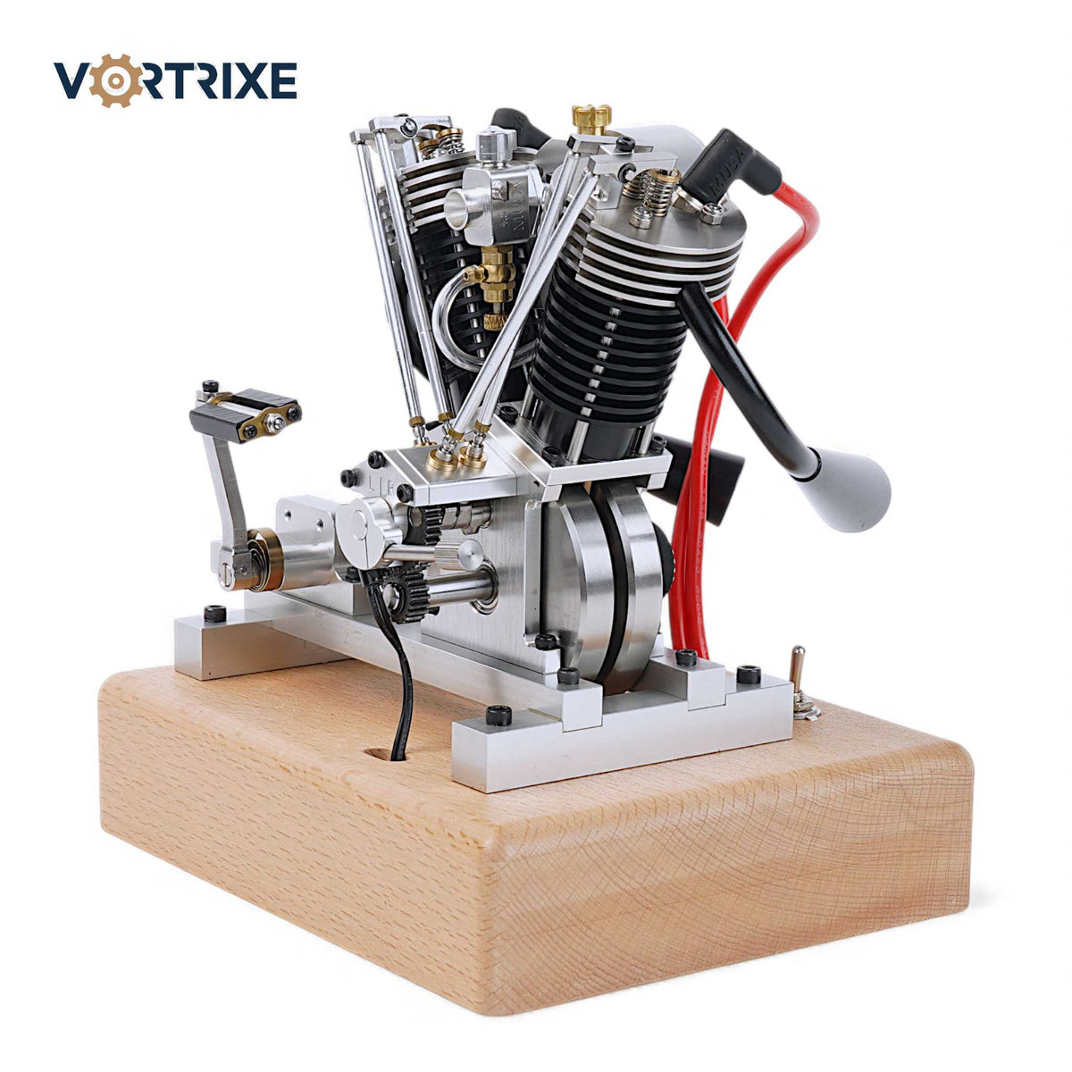 VORTRIXE Motorcycle Mini V-twin Hoglet Engine V2 Gasoline 4-Stroke Engine Model