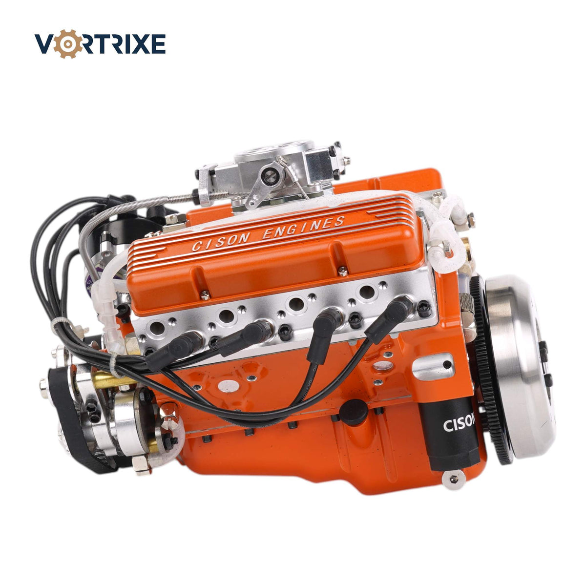 VORTRIXE & CISON 1/6 4-Stroke 44cc Water-Cooled Gasoline OHV V8 Small-Block Engine Model Kits