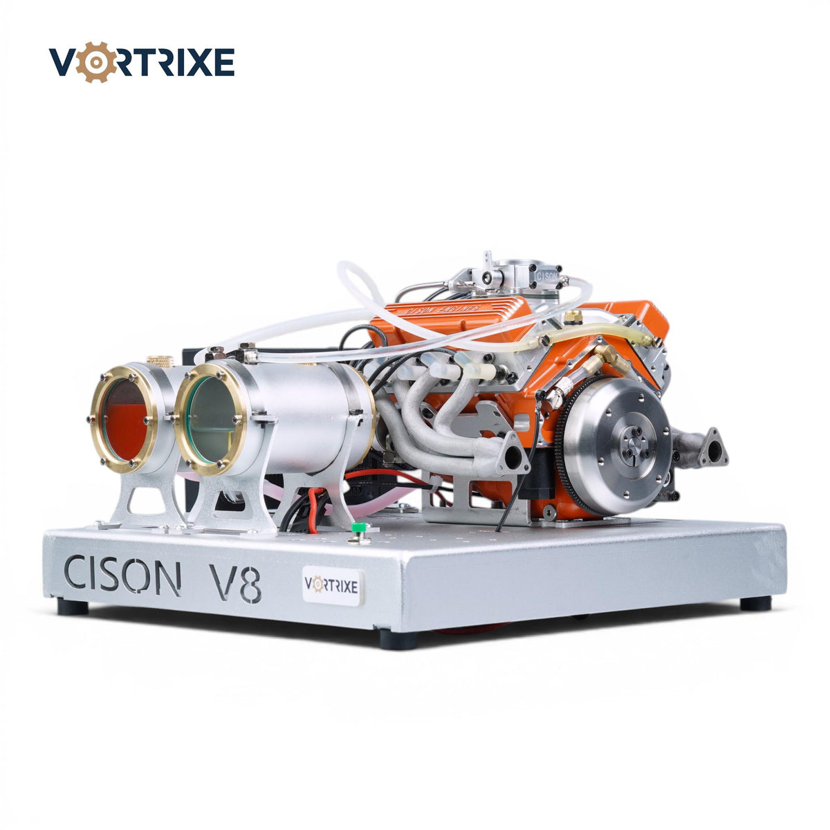 VORTRIXE & CISON 1/6 4-Stroke 44cc Water-Cooled Gasoline OHV V8 Small-Block Engine Model Kits