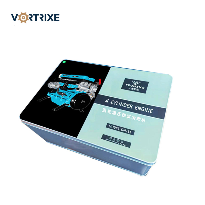 Комплект для моделирования двигателя автомобиля L4 из цельного металла VORTRIXE &amp; TECHING 