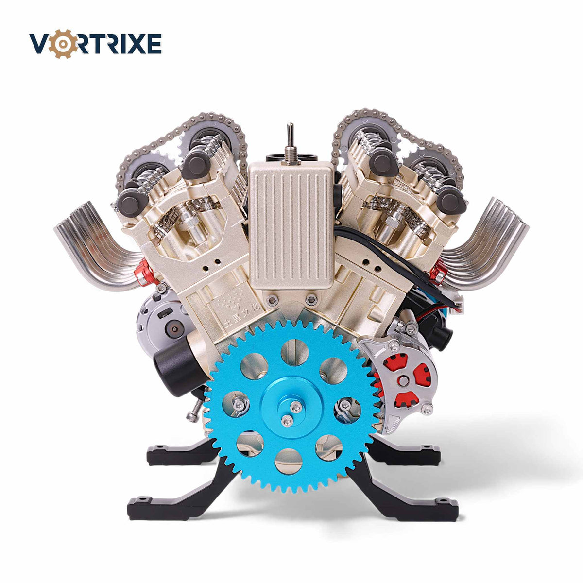 VORTRIXE & TECHING V8 Engine Metal Assembly DIY Model Kit