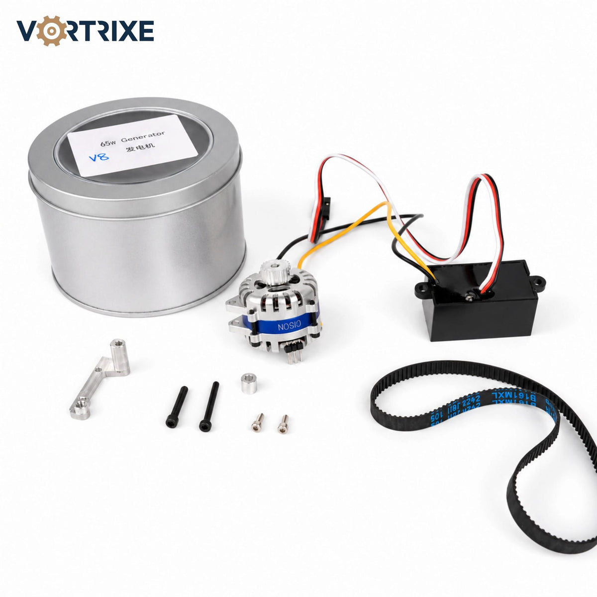VORTRIXE 65W High-Power Micro Generator Alternator Kit for CISON V8 Engine Model