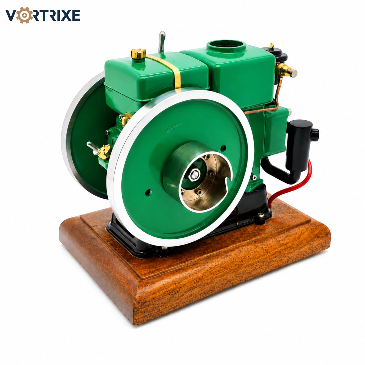 VORTRIXE & OKMO 916 Modèle de moteur à essence vintage avec pompe à huile indépendante et cylindre honé