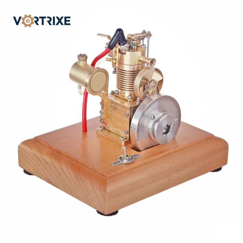 VORTRIXE 4 Stroke Vertical Air-cooled Single-cylinder Engine Model with Wooden Base