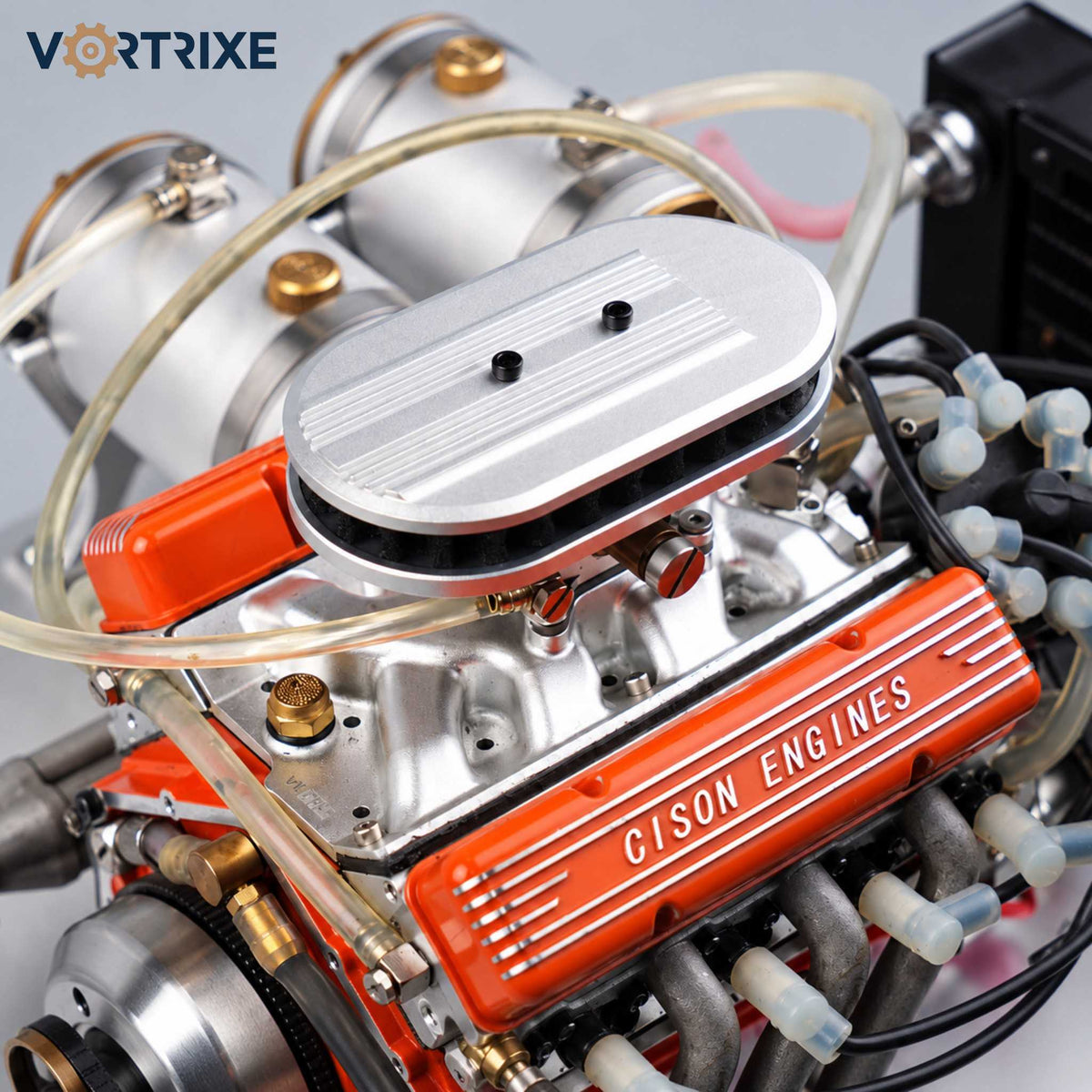 VORTRIXE Air Filter Textured Model Specially Designed for CISON Small-Block V8 Engine Model