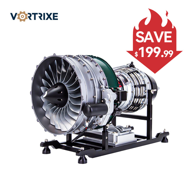 VORTRIXE & TECHING DIY Twin-spool Aircraft Turbofan Engine Kits