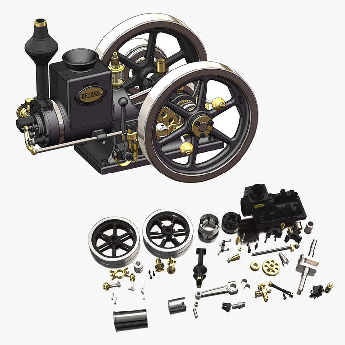 VORTRIXE Wasserkühlungs-Wärmestruktur Mini-Lernmodell mit Benzinmotor 