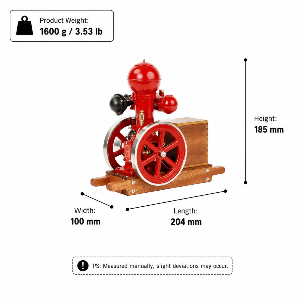 Mini-modèle éducatif de moteur à essence à refroidissement par eau VORTRIXE 