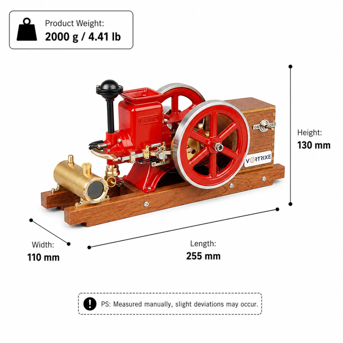 VORTRIXE & OKMO B02 Hit and Miss Gasoline Engine Model