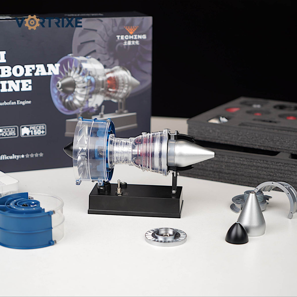 VORTRIXE &amp; TECHING DIY-Bausätze für zweiwellige Flugzeug-Turbofan-Triebwerke 