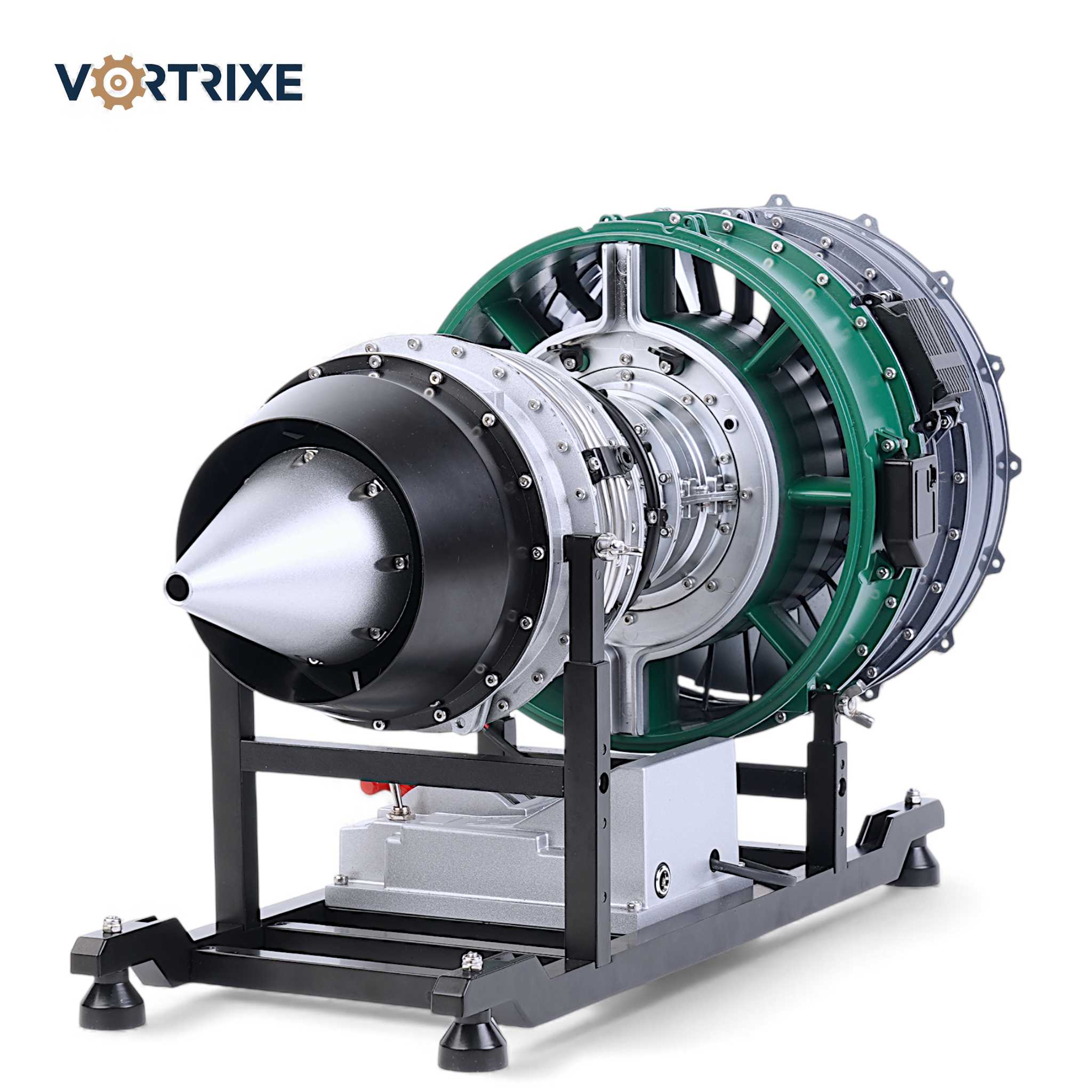 VORTRIXE & TECHING 1000+Pcs DIY Twin-spool Aircraft Turbofan