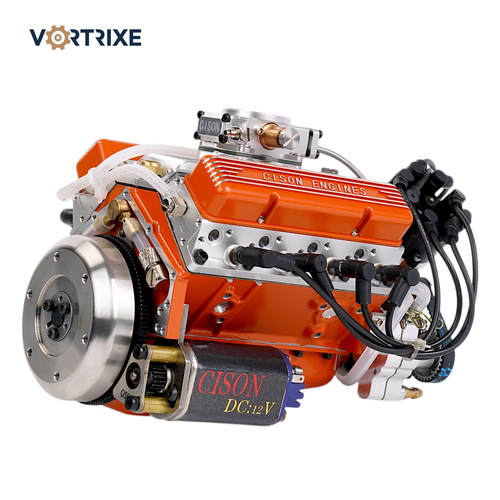 VORTRIXE & CISON 1/6 4-Stroke 44cc Water-Cooled Gasoline OHV V8