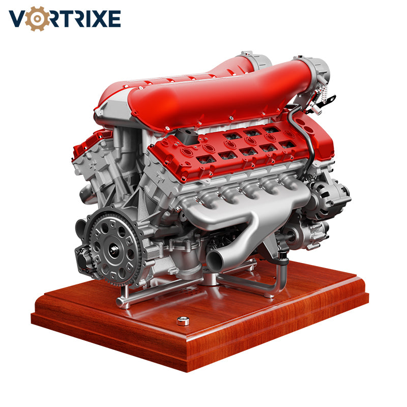 VORTRIXE & TECHING Metal V12 Engine Model Kit with Electric Drive Pre-Order Now