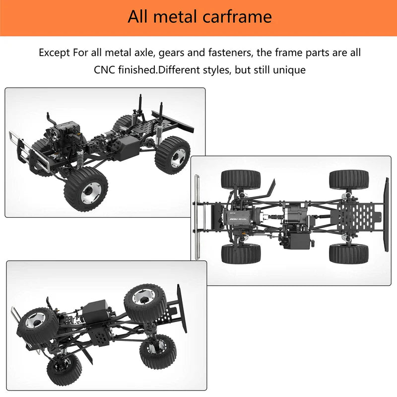 VORTRIXE & X-POWER Sand Cruiser Nitro 1/8 RC Car Desert Rock Crawler DIY Kit with FS-L200 Engine