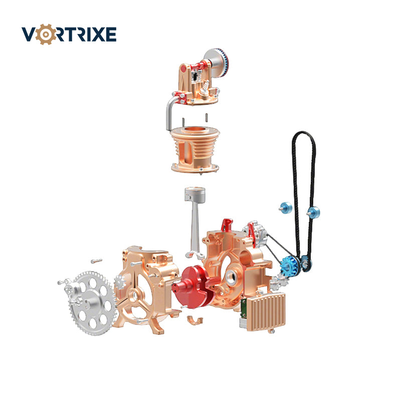 VORTRIXE &amp; TECHING Mini-Einzylinder-Automotormodell 