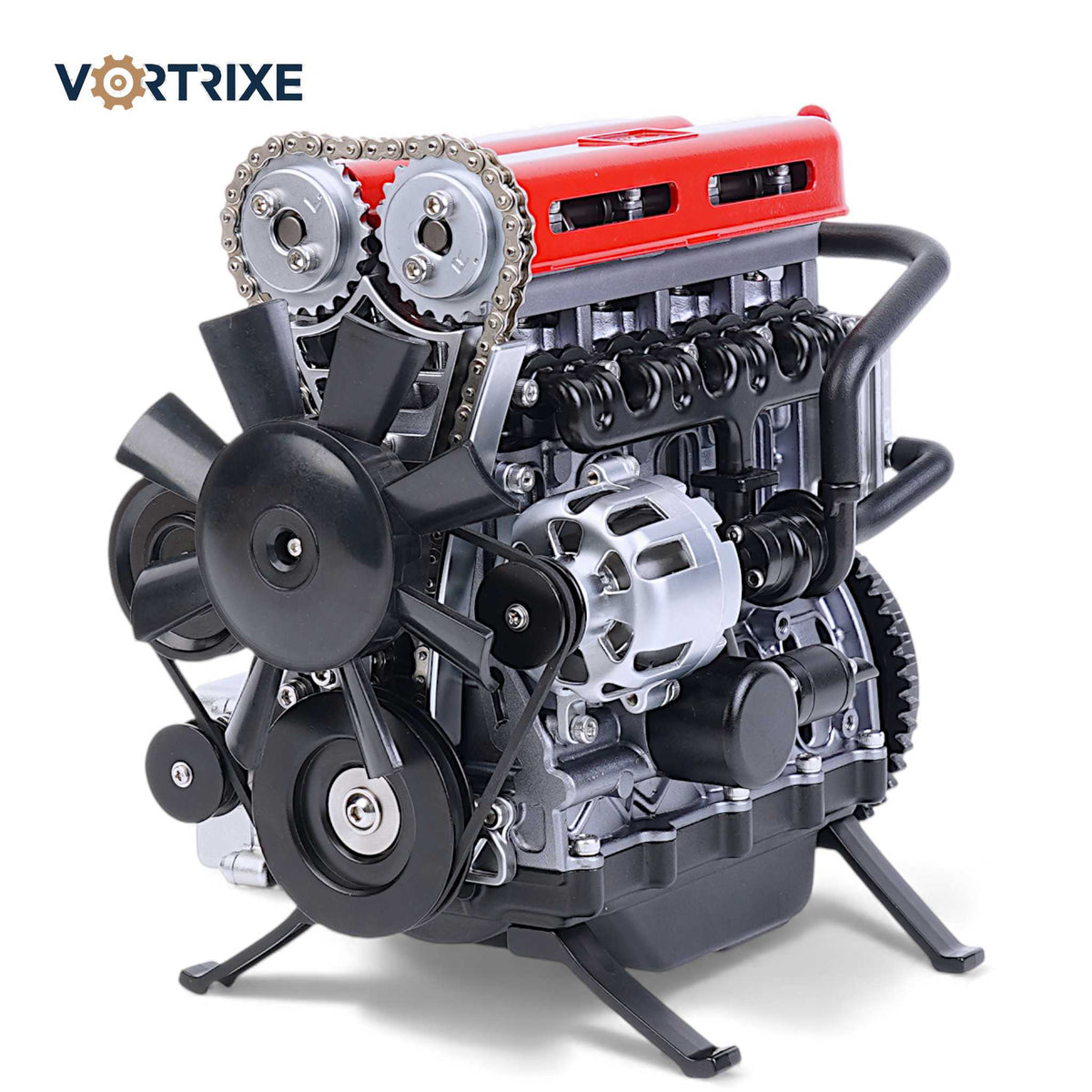 VORTRIXE &amp; TECHING Vollmetall-L4-Automotor-Modellbausatz 