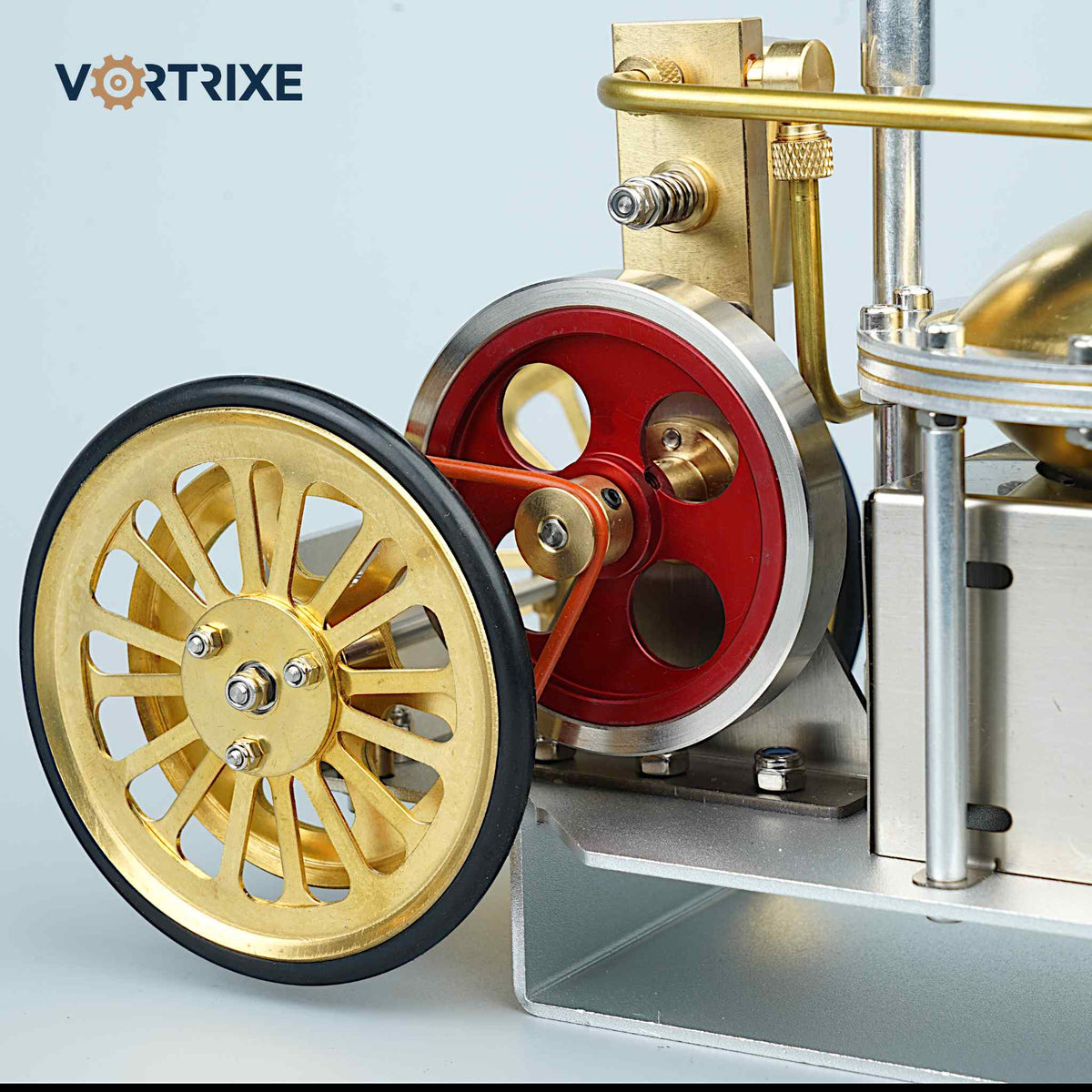 Modèle de tige de voiture de moteur à vapeur rétro VORTRIXE 