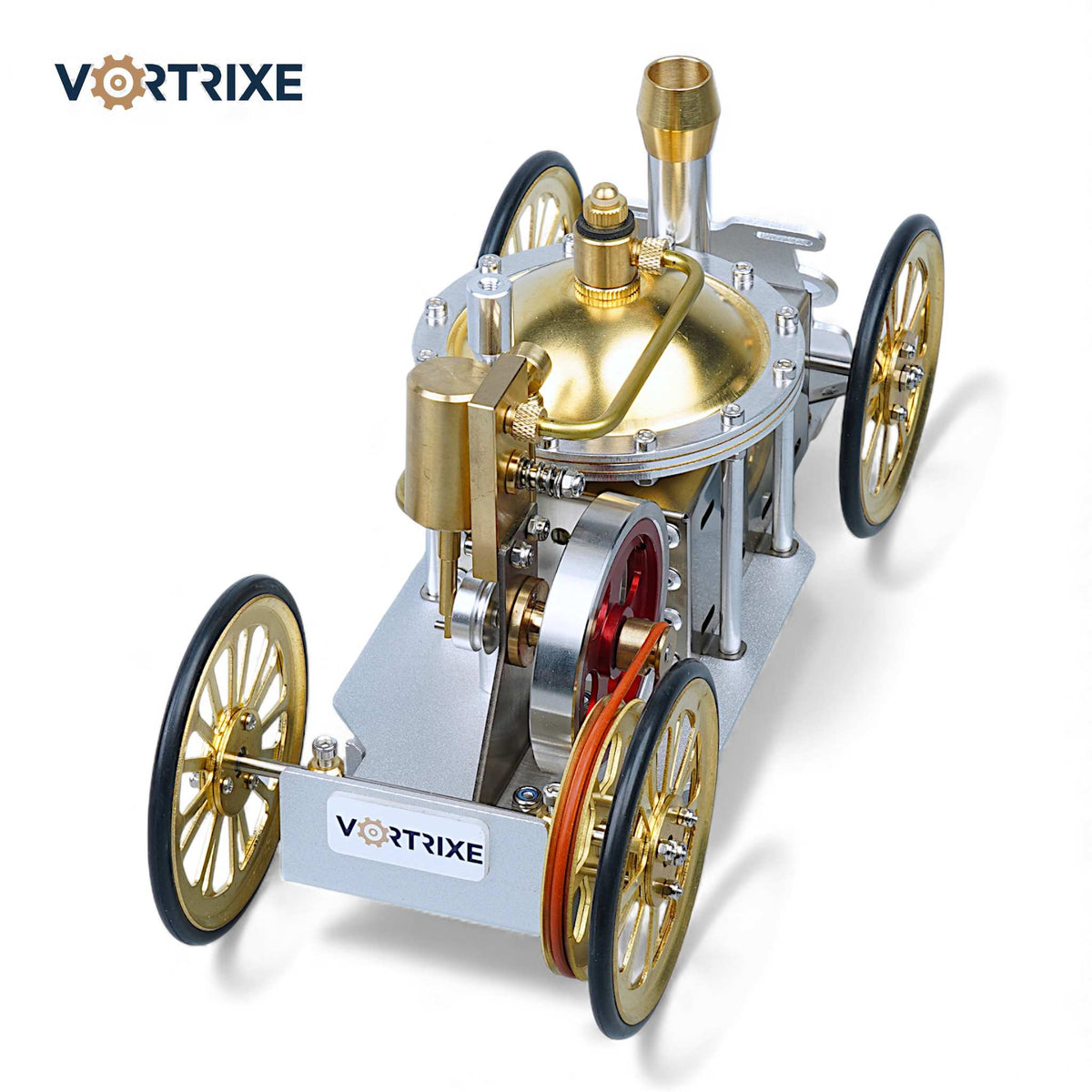 Modèle de tige de voiture de moteur à vapeur rétro VORTRIXE 