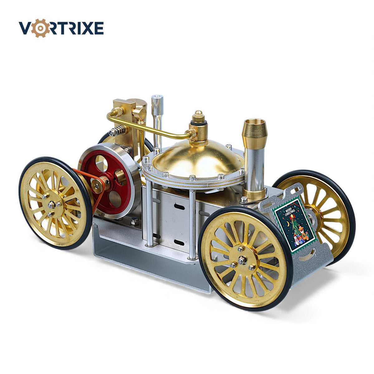 Modèle de tige de voiture de moteur à vapeur rétro VORTRIXE 