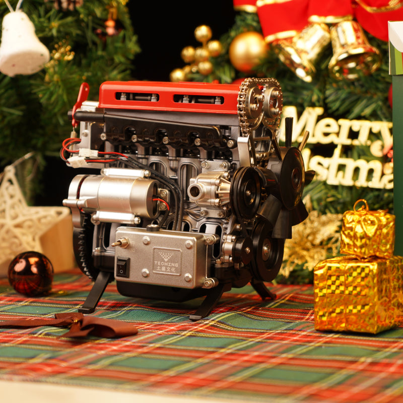 VORTRIXE & TECHING Full Metal L4 Car Engine Model Kit