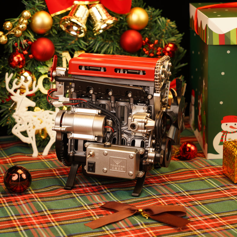 VORTRIXE & TECHING Full Metal L4 Car Engine Model Kit