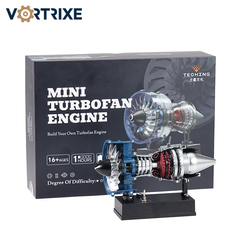 VORTRIXE & TECHING DIY Metal Electric Mini Turbofan Engine Kits for STEM Education