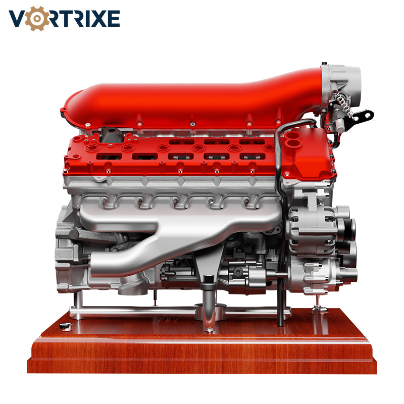 VORTRIXE & TECHING Metal V12 Engine Model Kit with Electric Drive Pre-Order Now