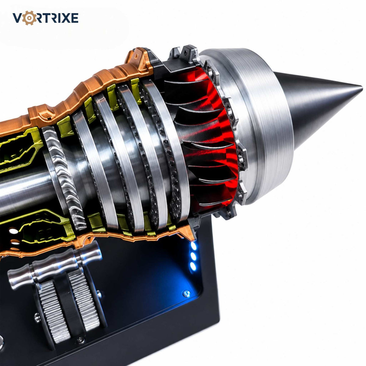 VORTRIXE TR900 Turbofan Engine Model with Magnetic Push-Rod Assembly